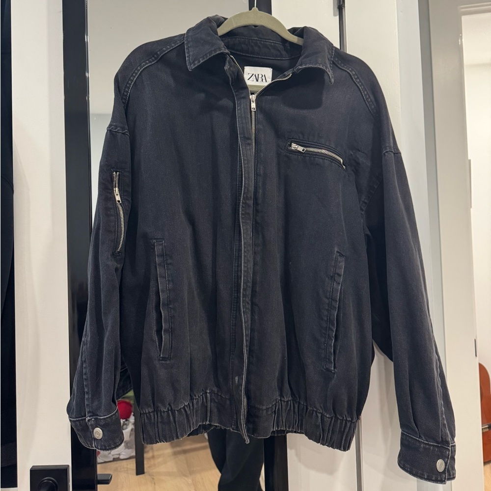 Zara Black denim Jacket
